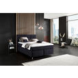 BOXSPRINGBETT 140/200 cm  in Graphitfarben  - Alufarben/Graphitfarben, KONVENTIONELL, Textil/Metall (140/200cm) - Dieter Knoll