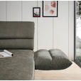 ECKSOFA in Flachgewebe Grün  279-327/176-217 cm  - Schwarz/Grün, Design, Textil/Metall (279-327/176-217cm) - Dieter Knoll