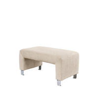 KLUPA  bež  drvo, tekstil, drvni materijal      - srebrne boje/bež, Moderno, drvni materijal/drvo (101/50/53cm) - Livetastic