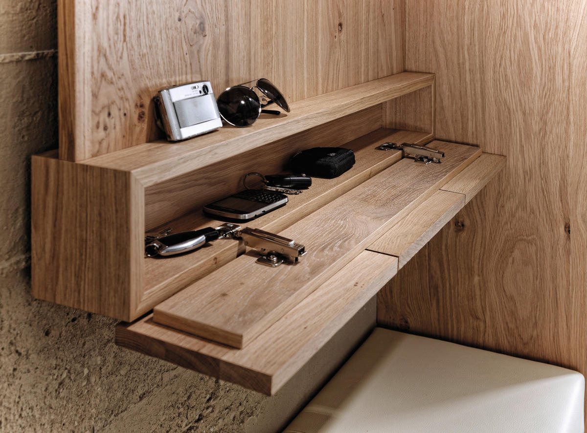 GARDEROBENPANEEL  in 96/112/37,5 cm  - Eichefarben, Natur, Holz (96/112/37,5cm) - Voglauer