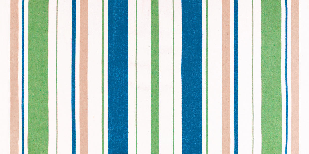 HÄNGEMATTE Mischgewebe Blau, Grün, Weiß, Beige  - Blau/Eukalyptusholzfarben, KONVENTIONELL, Holz/Textil (320/120/120cm) - La Siesta
