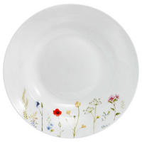 FARFURIE ADÂNCĂ 22,5 cm  - alb/multicolor, Basics, ceramică (22,5cm) - Novel