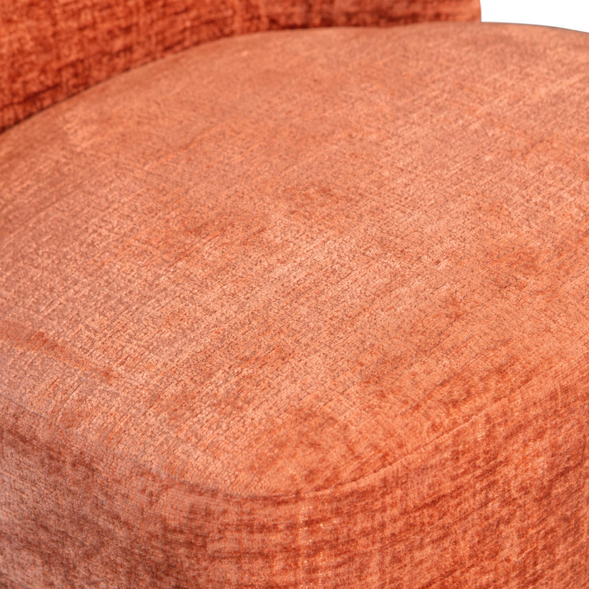 SESSEL in Samt Dunkelorange  - Dunkelorange/Schwarz, Design, Textil/Metall (74/75/65cm) - Livetastic