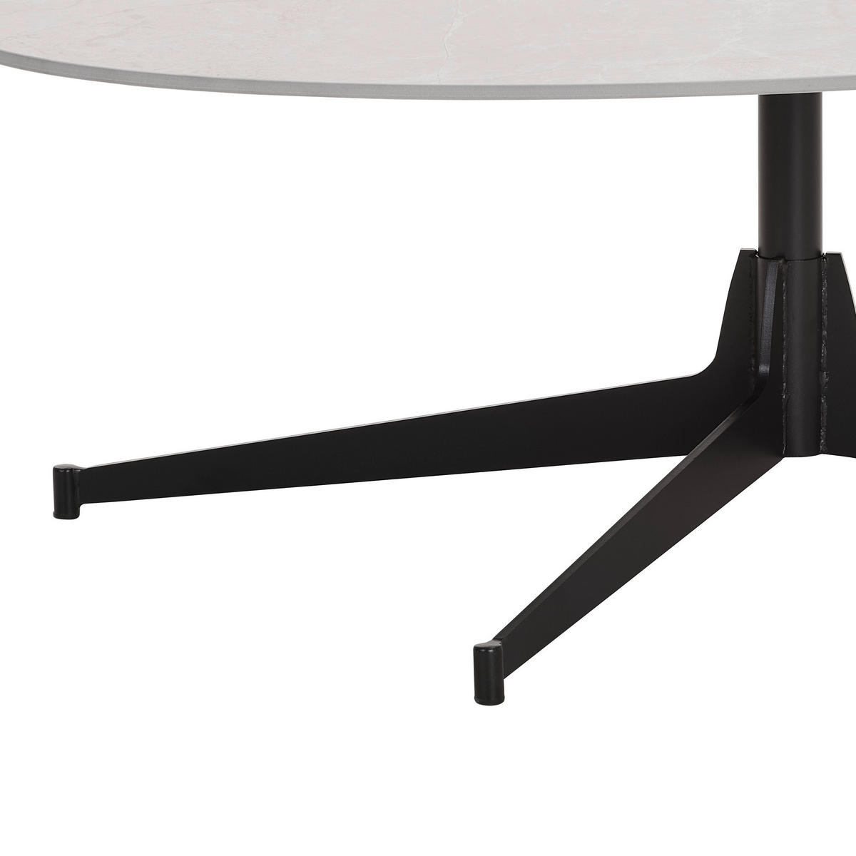 COUCHTISCH 120/40/80 cm oval Grau, Schwarz  - Schwarz/Grau, Design, Keramik/Metall (120/40/80cm) - Livetastic