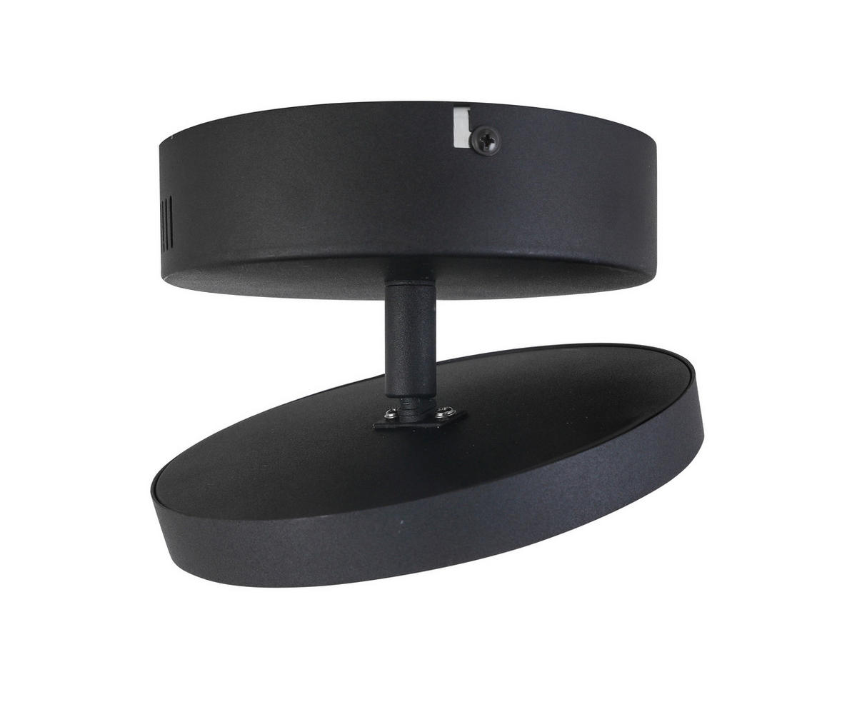 LED-STRAHLER 17/10 cm   - Schwarz, LIFESTYLE, Kunststoff/Metall (17/10cm) - Novel