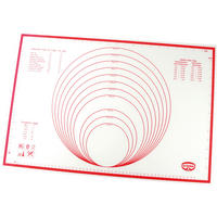 BACKMATTE - Rot/Weiß, Basics, Kunststoff (40/60cm) - Dr.Oetker