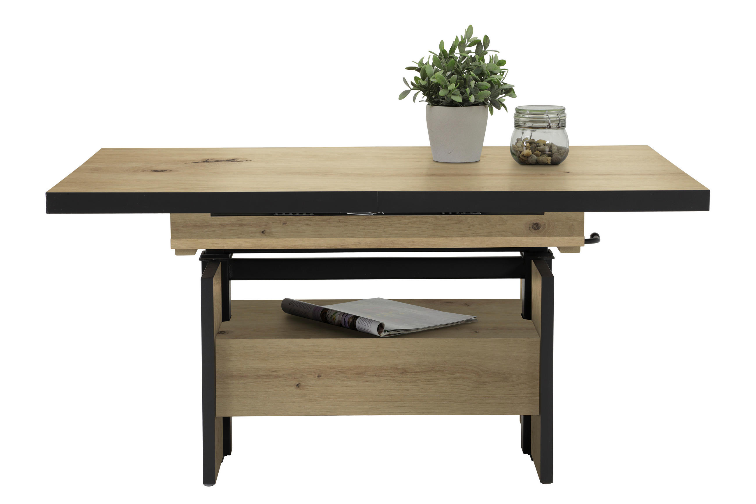 Livetastic Couchtisch Eiche Artisan 70x54-73x110-150 cm
