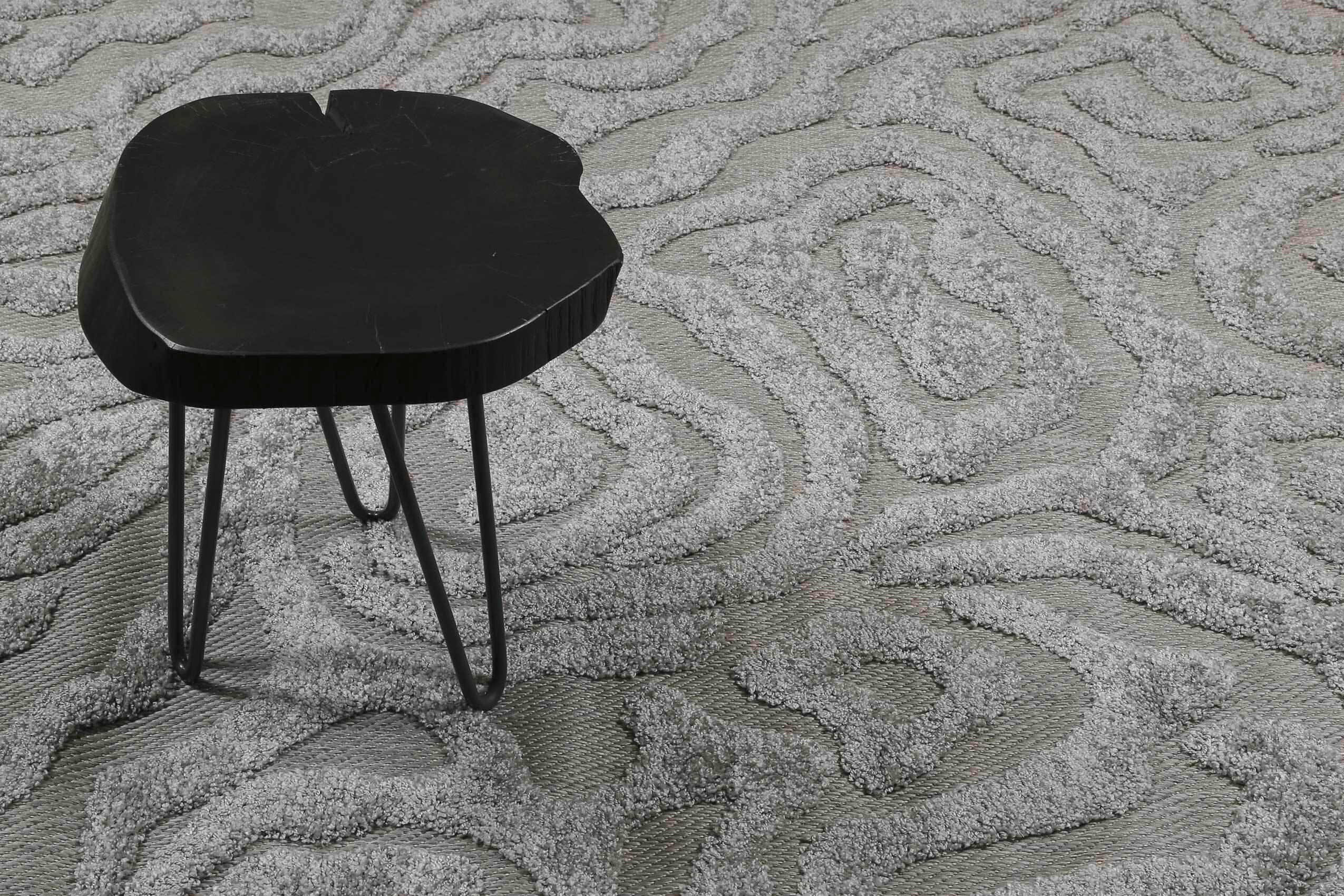 OUTDOORTEPPICH 133/200 cm Soul Jack Grau  - Grau, KONVENTIONELL, Textil (133/200cm) - Esprit
