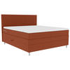 BOXSPRINGBETT 180/200 cm  in Rostfarben  - Chromfarben/Rostfarben, KONVENTIONELL, Kunststoff/Textil (180/200cm) - Boxxx