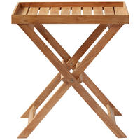 TABLETTTISCH in Holz 60/40/65 cm  - Teakfarben, KONVENTIONELL, Holz (60/40/65cm) - MID.YOU