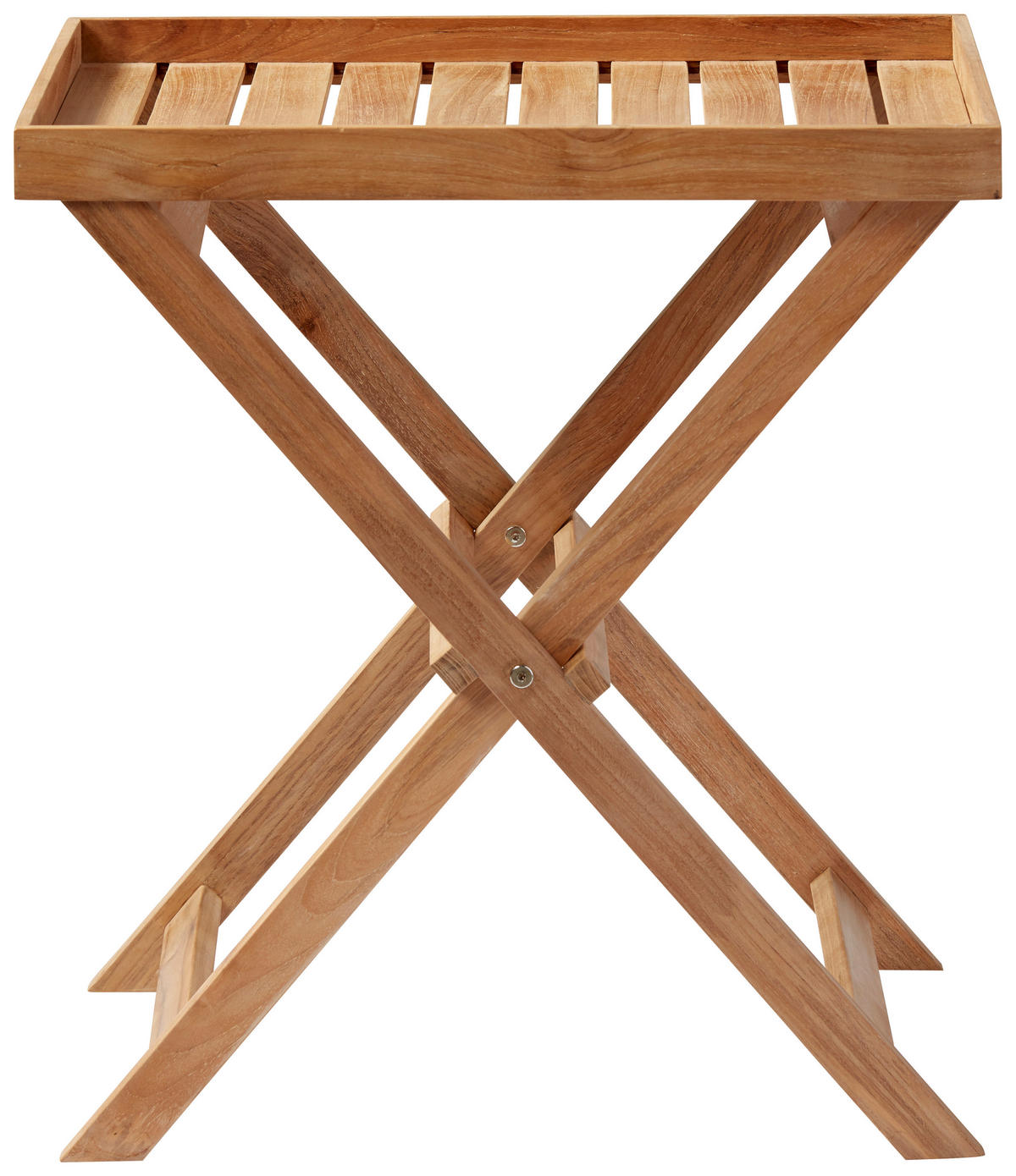TABLETTTISCH in Holz 60/40/65 cm  - Teakfarben, KONVENTIONELL, Holz (60/40/65cm) - MID.YOU