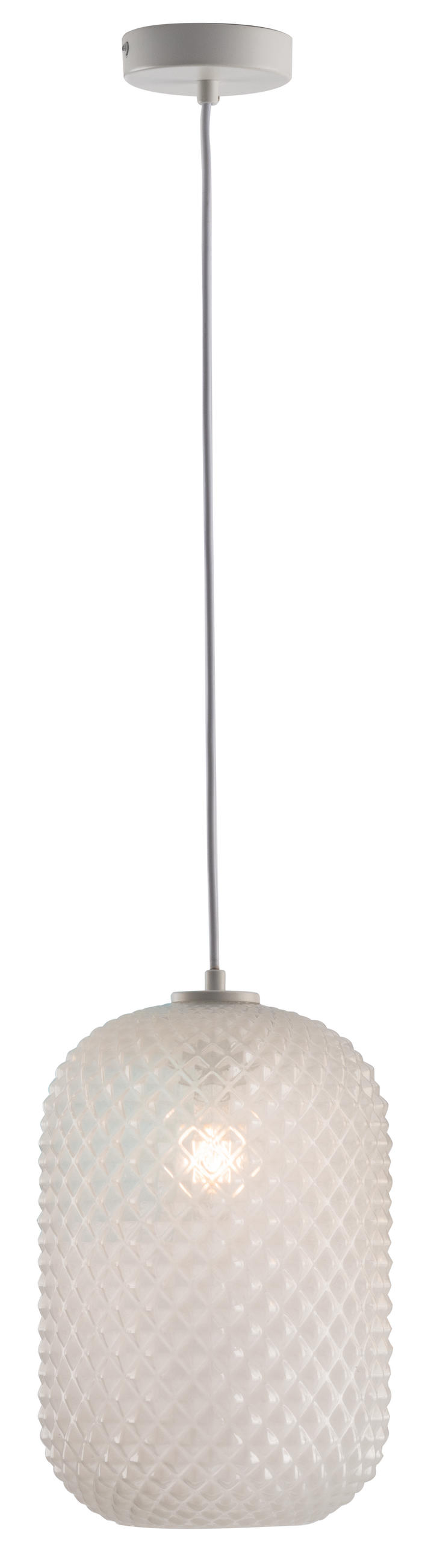 HÄNGELEUCHTE Ashford 20/34,5 cm   - Weiß, KONVENTIONELL, Glas (20/34,5cm)