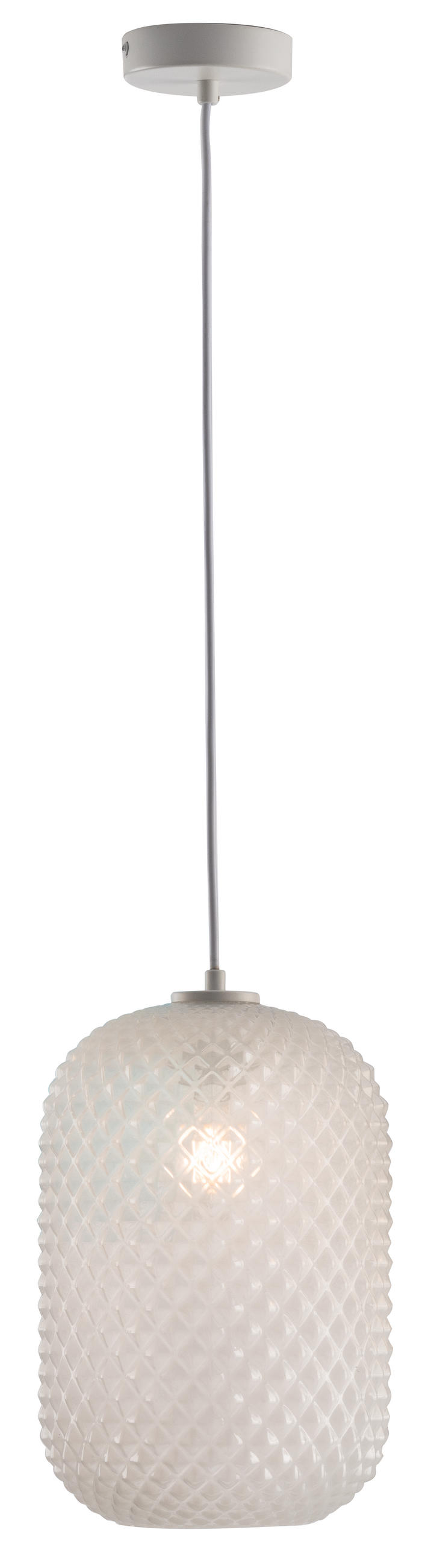 HÄNGELEUCHTE Ashford 20/34,5 cm   - Weiß, KONVENTIONELL, Glas (20/34,5cm)