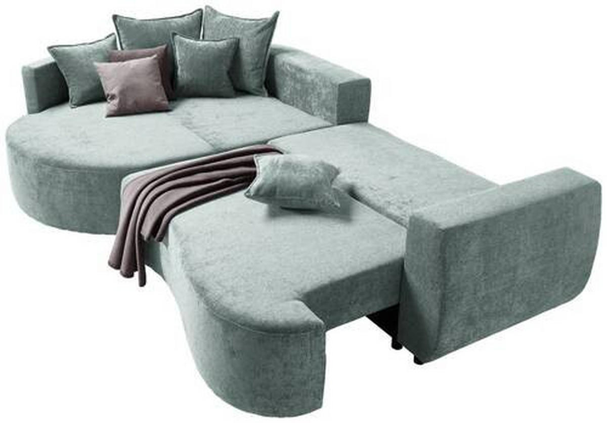 Freisteller von Carryhome ECKSOFA Mintgrün Chenille.