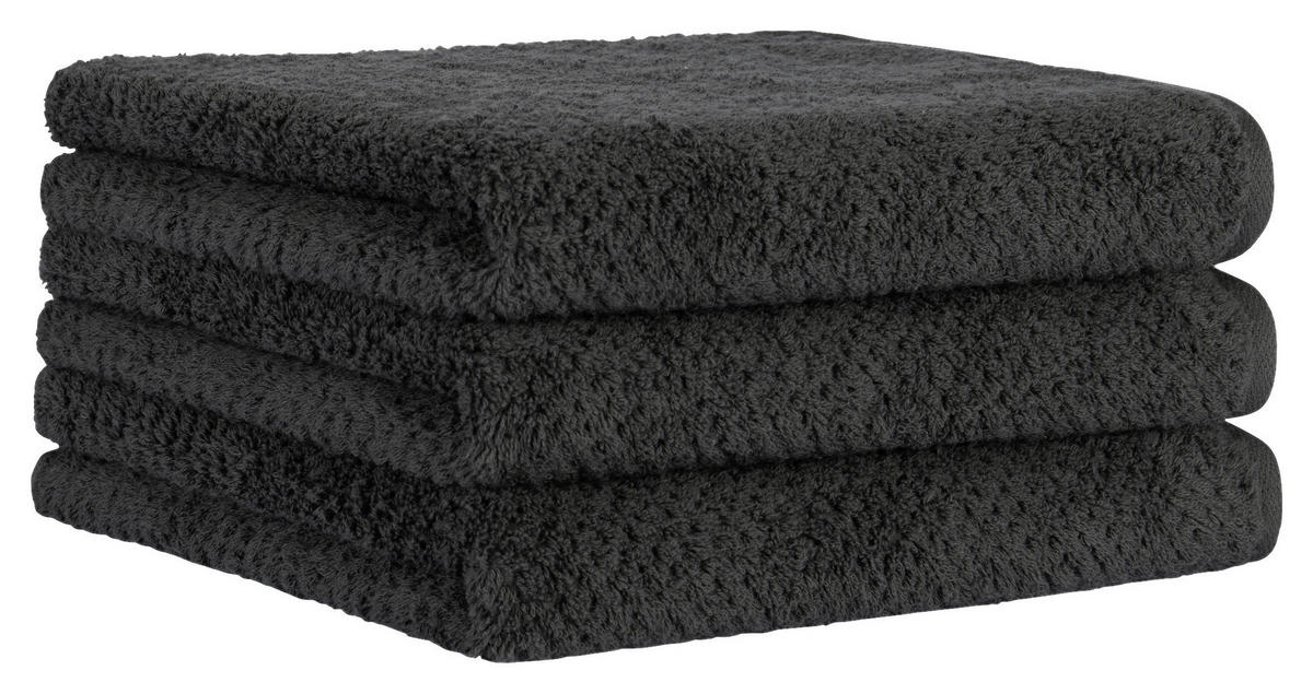 HANDTUCH Grau  - Grau, Basics, Textil (50/100cm) - Cawoe