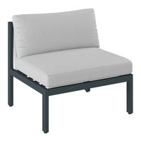 LOUNGE SREDNJI DIO  antracit, siva   - siva/antracit, Design, metal/tekstil (80/73/76cm) - Dieter Knoll