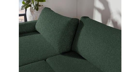 2,5-SITZER  in Flachgewebe Olivgrün  - Schwarz/Olivgrün, Design, Kunststoff/Textil (240/70/125cm) - Xora