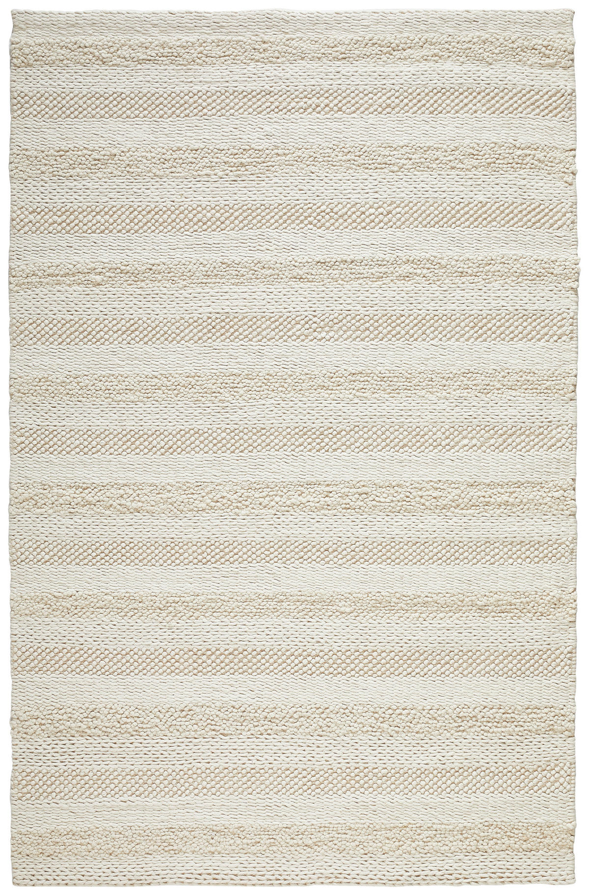 RUČNE TKANÝ KOBEREC, 200/290 cm, krémová - krémová, Natur, textil (200/290cm) - Linea Natura