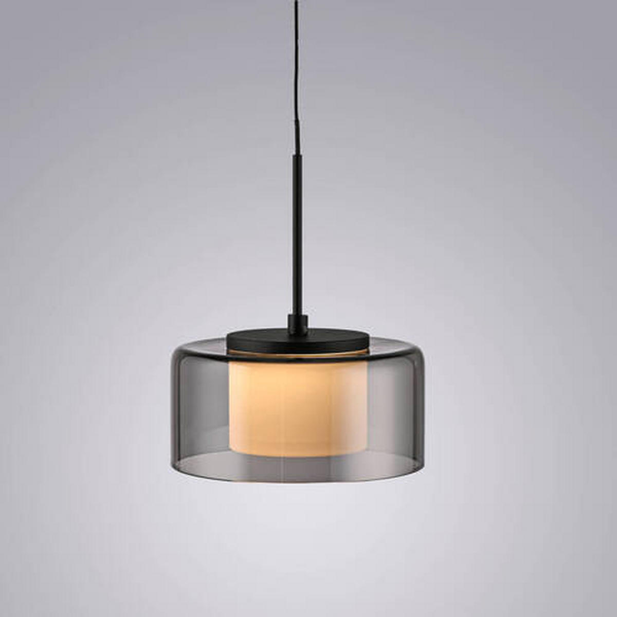 ZÁVĚSNÉ LED SVÍTIDLO, 15/220 cm  - černá, Design, kov/plast (15/220cm)