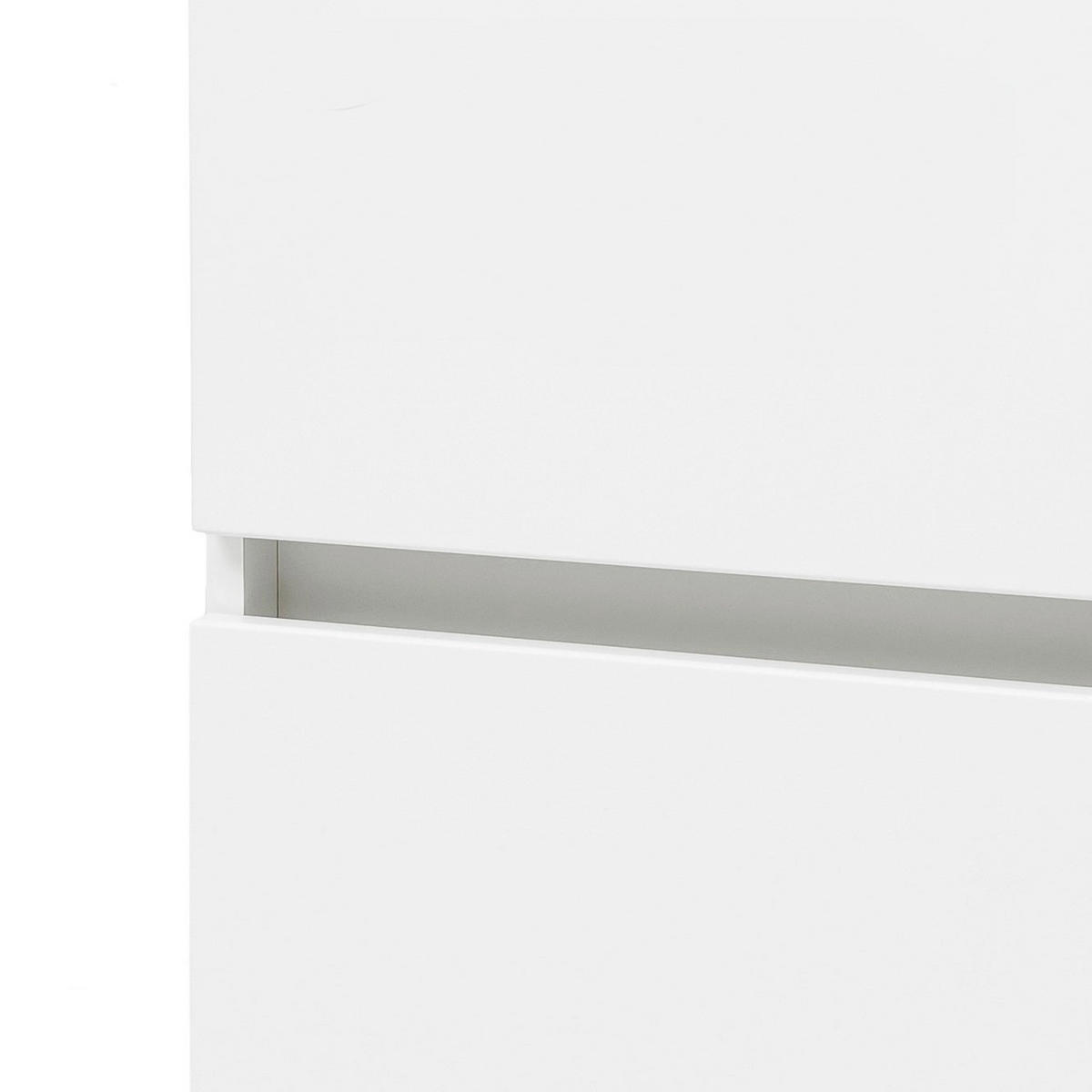 VYSOKÁ SKŘÍŇ, bílá, bílá, 40/180/35 cm - bílá/barvy stříbra, Konvenční, kompozitní dřevo/plast (40/180/35cm) - Held