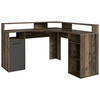 ECKSCHREIBTISCH 139/139/90 cm  in Anthrazit, Alteiche  - Alteiche/Anthrazit, KONVENTIONELL, Holzwerkstoff/Kunststoff (139/139/90cm) - MID.YOU
