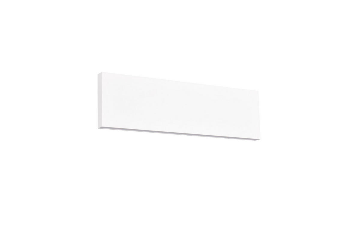 LED-WANDLEUCHTE - Weiss, Design, Kunststoff/Metall (28/8/4,5cm) - Novel