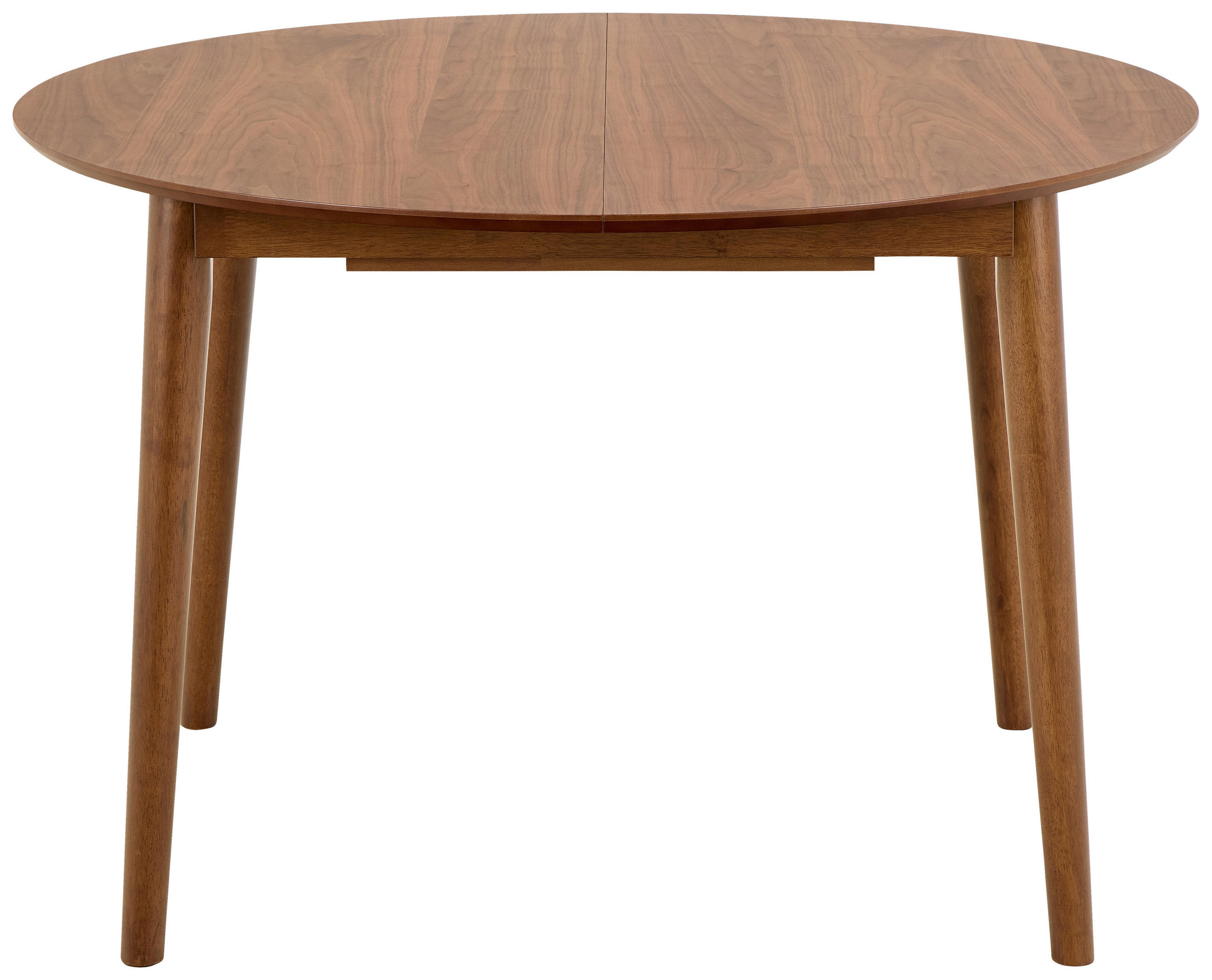 AUSZIEHTISCH Walnussfarben rund  ausziehbar  - Walnussfarben, Basics, Holz (154/75/115cm) - MID.YOU