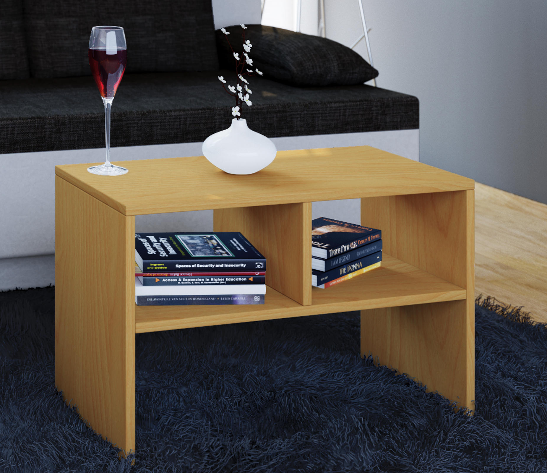 COUCHTISCH 63 /30/40 cm rechteckig Buchefarben  - Buchefarben, Basics, Holzwerkstoff (63 /30/40cm) - MID.YOU