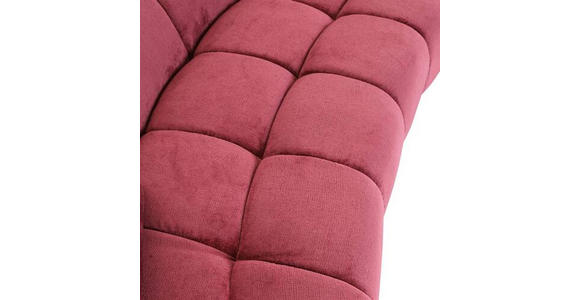 BIGSOFA Chenille Bordeaux  - Bordeaux/Schwarz, KONVENTIONELL, Kunststoff/Textil (250/75/107cm) - Carryhome