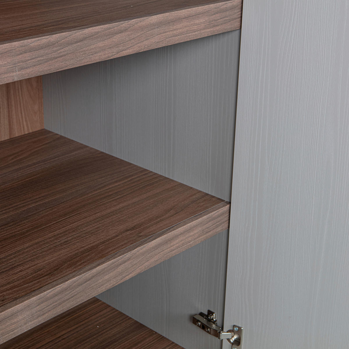 DREHTÜRENSCHRANK 55/210/58 cm 1-türig Grau  - Grau, Design, Holz (55/210/58cm) - Livetastic