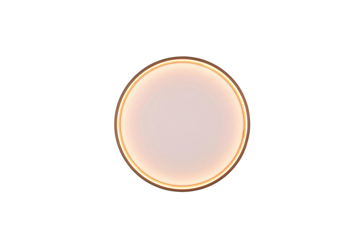LED-DECKENLEUCHTE Doha 45/5,5 cm   - Braun, MODERN, Metall (45/5,5cm) - Trio Leuchten