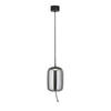 VISEČA NIHALNA LED-SVETILKA  Lisbon 7 W///230 V/ - črna, Design, kovina/steklo (18/18/43-150cm)