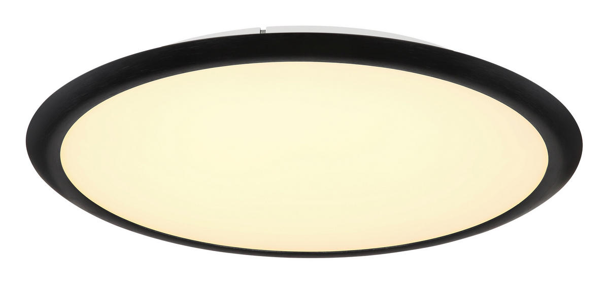 LED-DECKENLEUCHTE  50,8/5 cm    - Opal/Grau, Konventionell, Kunststoff/Metall (50,8/5cm) - Globo