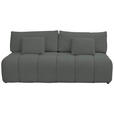 BOXSPRINGSOFA in Chenille Dunkelgrün  - Dunkelgrün/Schwarz, MODERN, Kunststoff/Textil (210/72/105cm) - Cantus