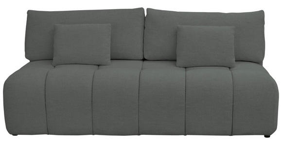BOXSPRINGSOFA in Chenille Dunkelgrün  - Dunkelgrün/Schwarz, MODERN, Kunststoff/Textil (210/72/105cm) - Cantus