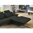 ECKSOFA in Echtleder Dunkelgrün  310/180 cm  - Dunkelgrün/Schwarz, Design, Leder/Metall (310/180cm) - Dieter Knoll