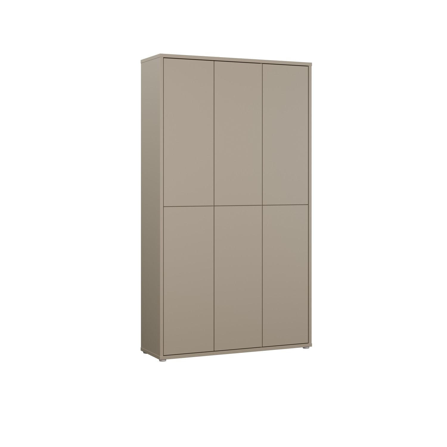 SCHUHSCHRANK Taupe  - Taupe/Grau, MODERN, Holzwerkstoff/Kunststoff (109,2/191,9/34,9cm) - Modern Living
