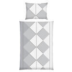 BETTWÄSCHE Plüsch 140/200 cm  - Weiß/Grau, Basics, Textil (140/200cm) - Boxxx