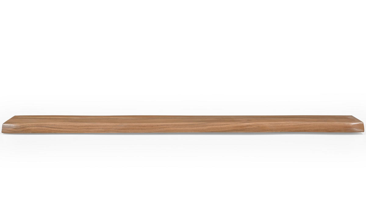 WANDBOARD Holz, Metall Akazie vollmassiv Naturfarben  - Naturfarben, Design, Holz/Metall (140/3,5/20cm) - Livetastic