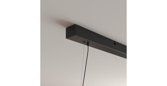 LED-HÄNGELEUCHTE Bury 118/22/150 cm  - Schwarz, Design, Metall (118/22/150cm) - Novel