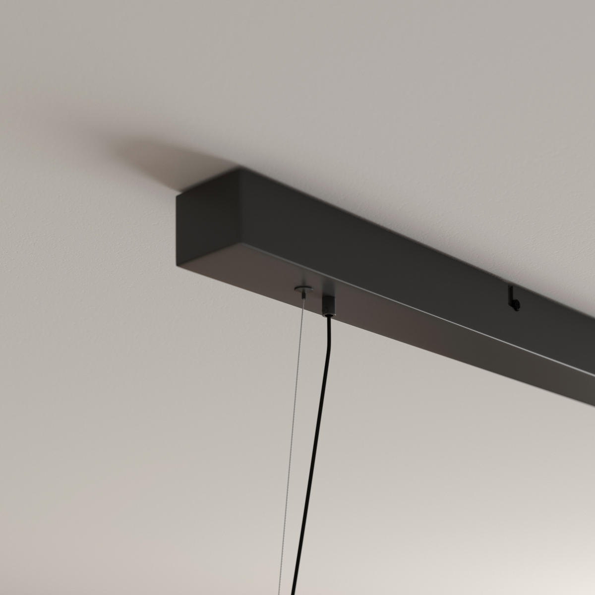 LED-HÄNGELEUCHTE Bury 118/22/150 cm   - Schwarz, Design, Metall (118/22/150cm) - Novel