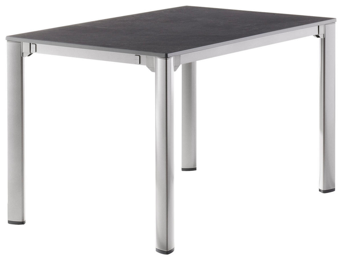 GARTENTISCH 120-220/80/74 cm Metall, Kunststoff  - Anthrazit/Graphitfarben, Basics, Kunststoff/Metall (120-220/80/74cm) - Sieger