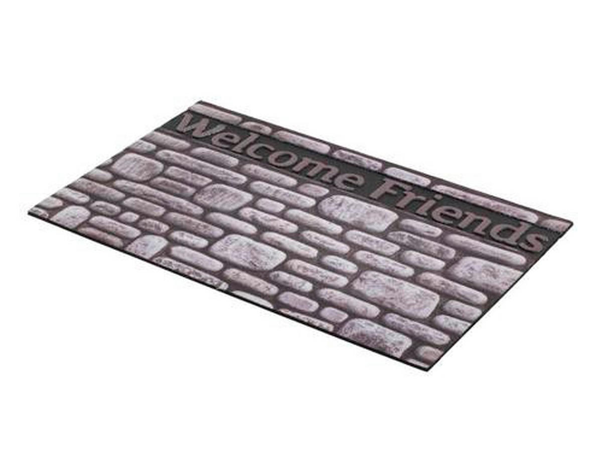 OTIRAČ ZA OBUĆU 45/75 cm   - siva/crna, Osnovno, tekstil (45/75cm)