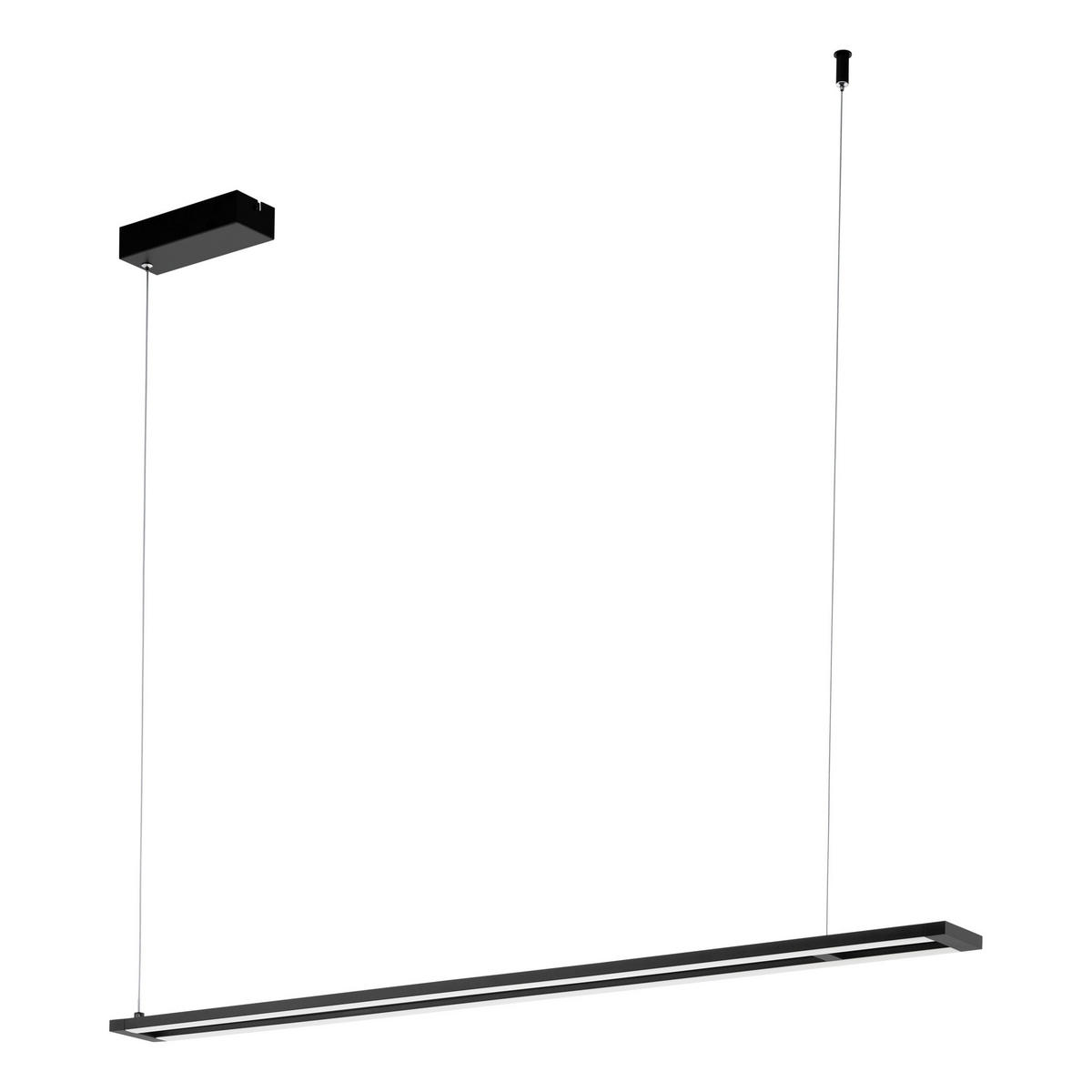 LED-HÄNGELEUCHTE 116/8,5/110 cm  - Schwarz/Weiß, Design, Kunststoff/Metall (116/8,5/110cm) - Eglo