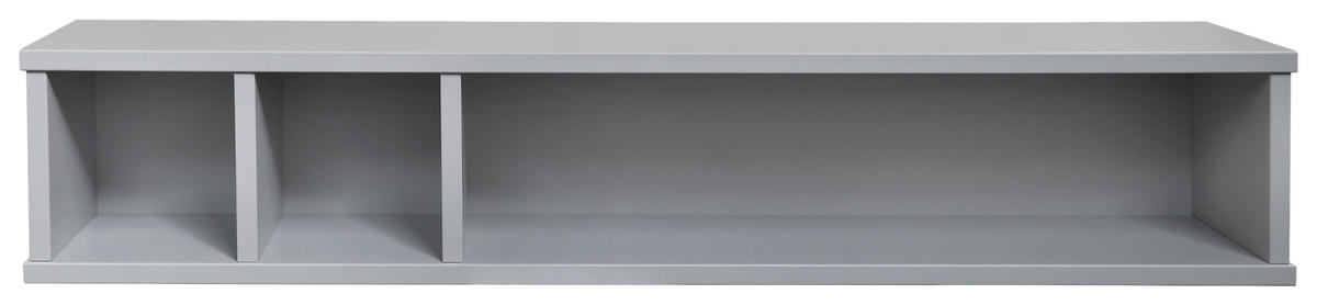 WANDREGAL Grau  - Grau, Design, Holzwerkstoff (110/19,6/20cm) - Stylife