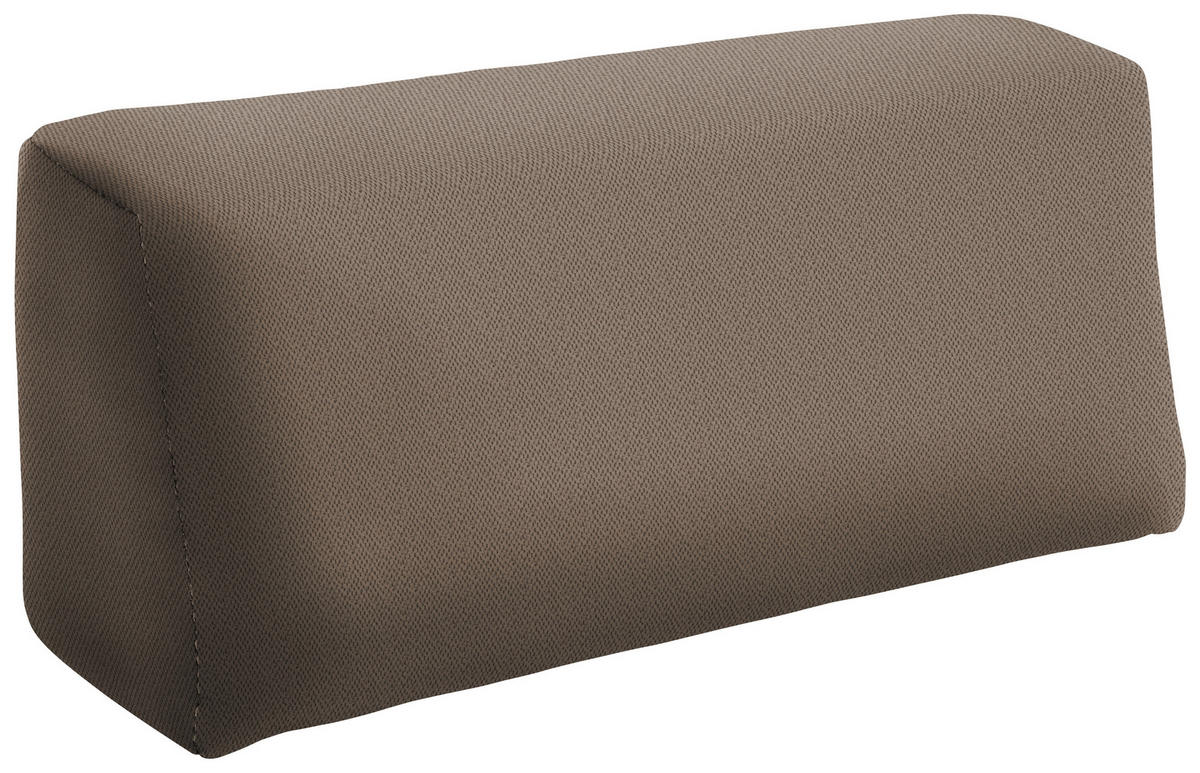 SCHLAFSOFA in Flachgewebe Braun  - Buchefarben/Schwarz, Konventionell, Holz/Kunststoff (255/86/123cm) - Livetastic