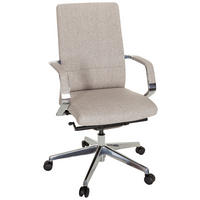 DREHSTUHL  in Flachgewebe Beige  - Beige/Silberfarben, MODERN, Kunststoff/Textil (60/105/60cm) - MID.YOU