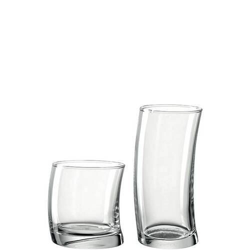 ČAŠA  350 ml  - providno, Dizajnerski, staklo (9cm) - Leonardo