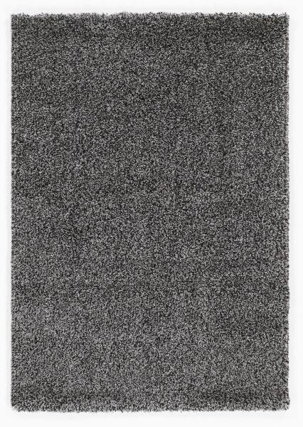 HOCHFLORTEPPICH 65/130 cm Grau, Silberfarben, Hellgrau, Dunkelgrau  - Dunkelgrau/Silberfarben, Basics, Textil (65/130cm) - Novel