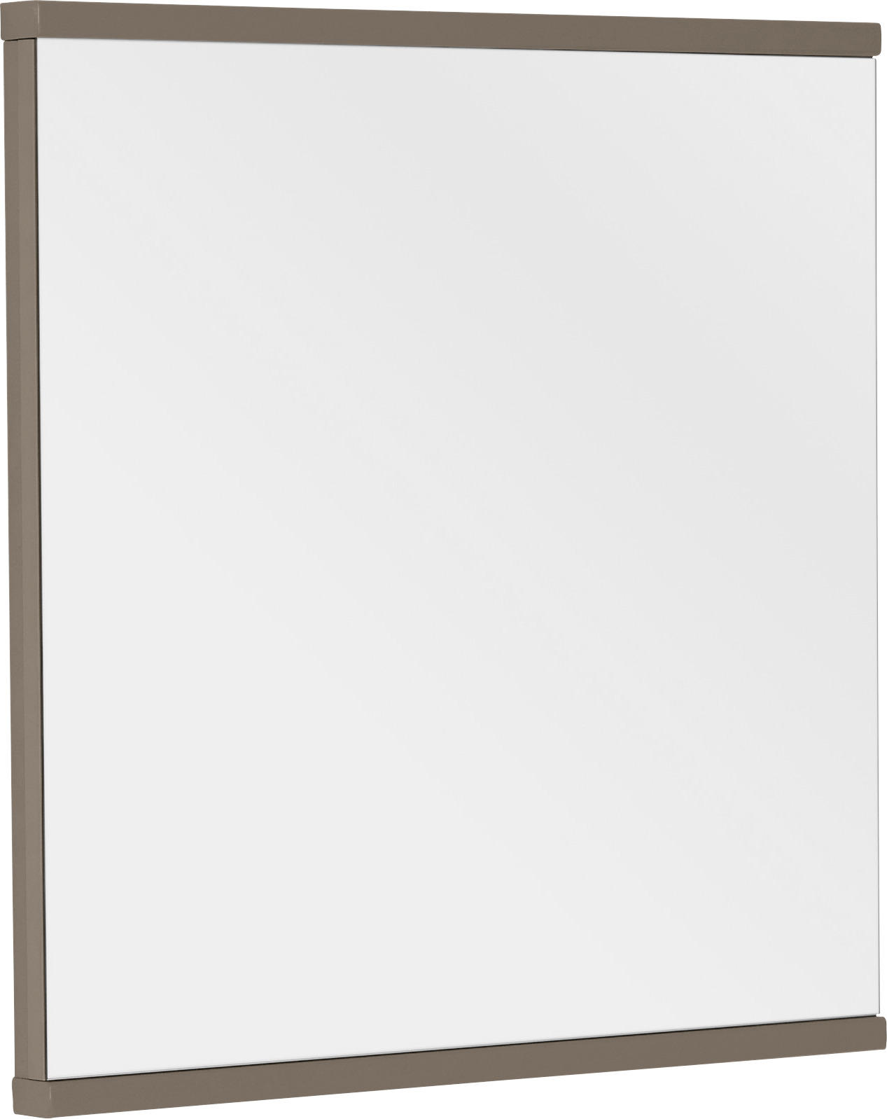 WANDSPIEGEL 75/75,6/4,6 cm  - Schlammfarben, Design, Glas/Holzwerkstoff (75/75,6/4,6cm) - Invivus